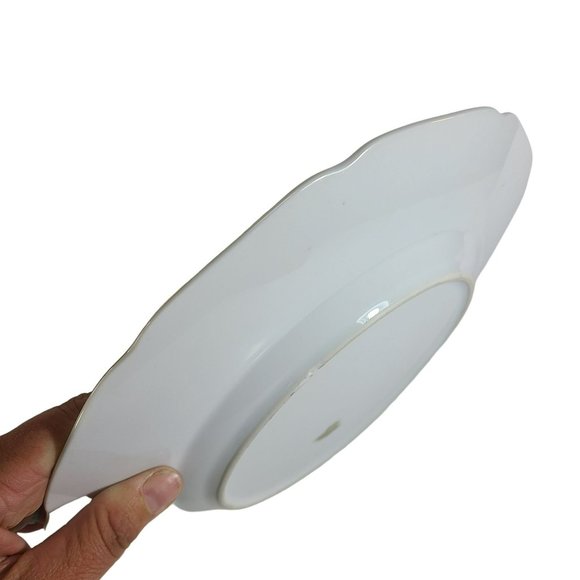 Rare Meito China Japan 10" Dinner Plate Floral Rim Center & Gold Scroll Pattern - Picture 4 of 13